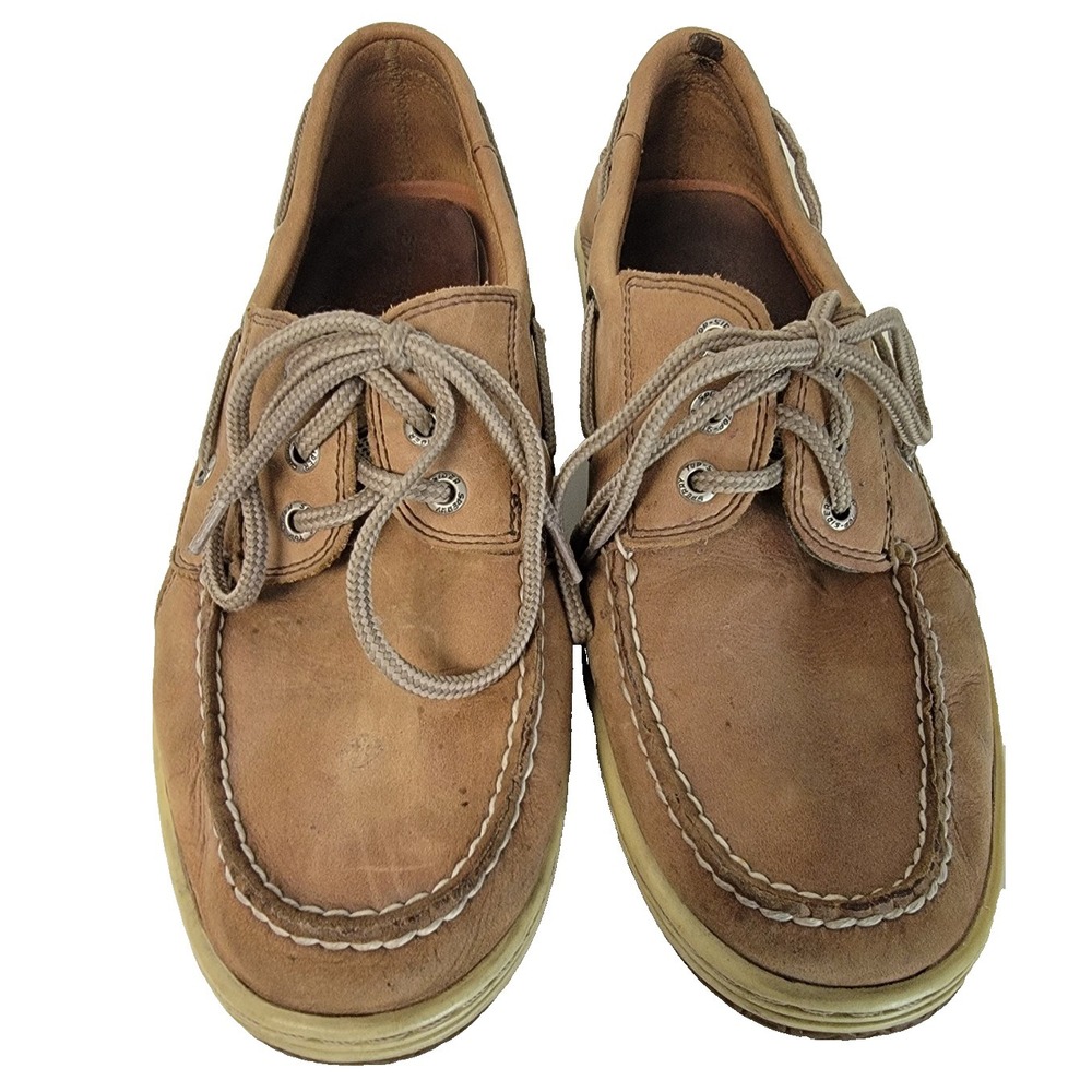 Sperry Top-Sider Billfish 3 Eyed Boat Casual Shoes Dark Tan Men 10.5 0799320